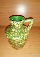 Gorka iparművész kerámia korsóváza 16 cm magas (8/d)
