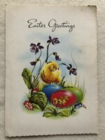 Old Easter glitter postcard -4.