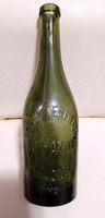 Antik sörösüveg! Raichl testvérek sörfözöde Kalocsa 0,45L! Ritka, szép állapotú zöld üveg!