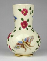 1F470 antique Zsolnay porcelain faience vase with family mark ~1880