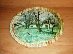 Old metal tray - abandoned farms in the Great Plains 33 cm (b)