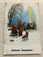 Régi Karácsonyi képeslap                               -4.