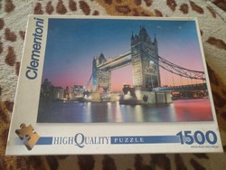 Clementoni puzzle 1500 pieces, tower bridge, london, negotiable