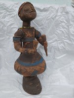 Antik, Afrikai fa szobor, 78 cm. 17-18 sz.