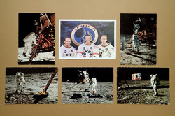 Gyűjtőknek! Régi retró vintage űrhajós képeslap csomag gyűjtemény Holdraszállás Apollo 11 USA NASA