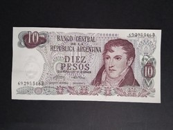 Argentína 10 Pesos 1975 Unc-