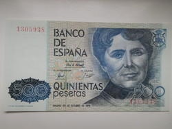 Spanyolország 500 peseta 1979 UNC Nagyon Ritka!