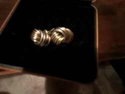 Silver (ag) earrings twisted shape 4.8 g