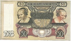 Netherlands 50 Dutch guilders 1941 replica