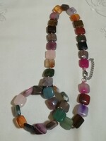 Mineral jewelry, 2-part jewelry set.
