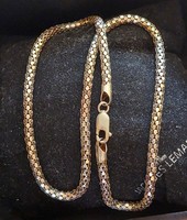 Special gilded silver cylindrical necklace
