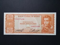 Bolívia 50 Pesos 1962 Unc