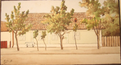 Guaranteed original Edvi-illes aladár / 1870-1958/ watercolor picture