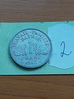 30 FT / DB FRANCIA 1 FRANC FRANK 1943  VICHY ALU. 2.