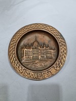 Old bronzed wall plate
