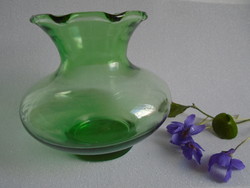 Green violet vase.