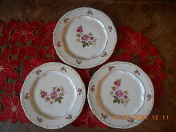 Zsolnay rose pattern cake plate
