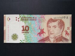 Argentína 10 Pesos 2016 Unc