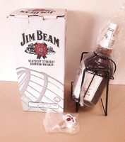 At least 15 years old, 3 liter Jim Beam whiskey in unopened packaging