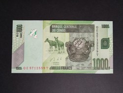 Kongó 1000 Francs 2020 Unc