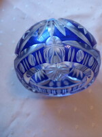 Kék színű Ajka kristály különleges hamuzó gömb (No.0069718/7)