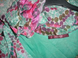 Nenette zöld - pink légies ruha