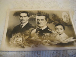 A  HORTHY  család  férfi tafjai  , kenderesi posta bélyegzővel  1943 . jul. 01 ,