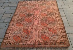 Antique Afghan Ersari elephant foot nomad hand-knotted carpet. Negotiable!