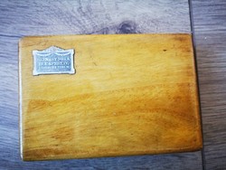 Szénásy Béla névjegykártya tartó fadoboz