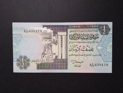Líbia 1/2 Dinars 1991 aUnc+