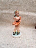 Industrial art? Ceramic girl cold nipp figure display case display case legacy antique nostalgia