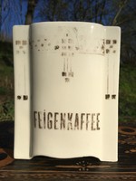 Antik fajansz fűszertartó Feigenkaffee (fügekávé)