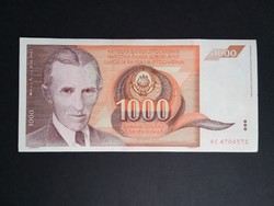 Jugoszlávia 1000 Dínár 1990 XF+