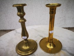 Biedermeier réz gyertyatartó, egyenes forma ami megvan !