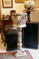 Old Indian pedestal with caspo 94cm bharhut stupa column Saraswati Saraswati Saraswati elephant