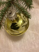 Régi üveg búgócsiga karácsonyfadísz
