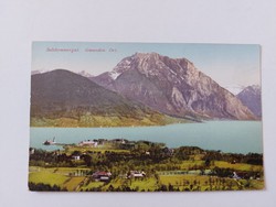Old postcard 1924 gmunden photo postcard landscape