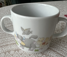 Alföld porcelain bocis two-eared children's mug, flawless