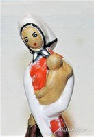 Mother with child - marked ceramic figure