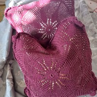 Crochet pillow - with filling -