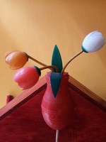 Retro, " tulipános " szovjet falilámpa
