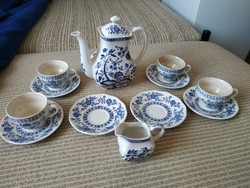 Enoch Wedgwood Blue Onion angol porcelán teás szett készlet