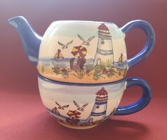 Porcelán kerámia teás bögre csésze kanna
