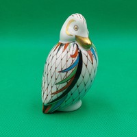 Hollóházi pikkelyes Garden festésű kacsa figura