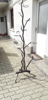 Industrial artist? Hand-made wrought iron, planter representing a tree, flower stand nearly 2 meters
