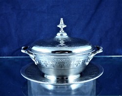 RAGYOGÓ, ANTIK, EZÜST BONBON TARTÓ, FRANCIA, CA. 1870!!!