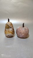 Ásvány vagy márvány vagy kő gyümölcs körte alma itáliai asztaldísz