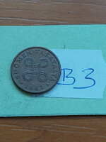 HUF 30 / each Finland 1 penny 1963 b3