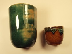 2 old retro ceramic cups