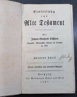Einleitung in das Alte Testament, 1787 Lipcse